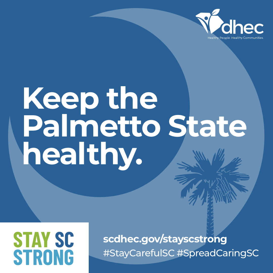 "Keep the Palmetto State healthy" graphic