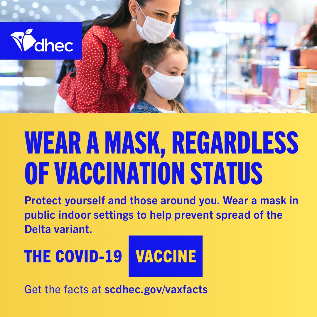 Wear a mask, regardless of vaccination status